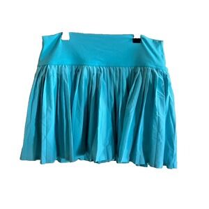 Offline by Aerie Bright Blue Pleated Tennis Athletic Skort Skirt Pockets Sz L